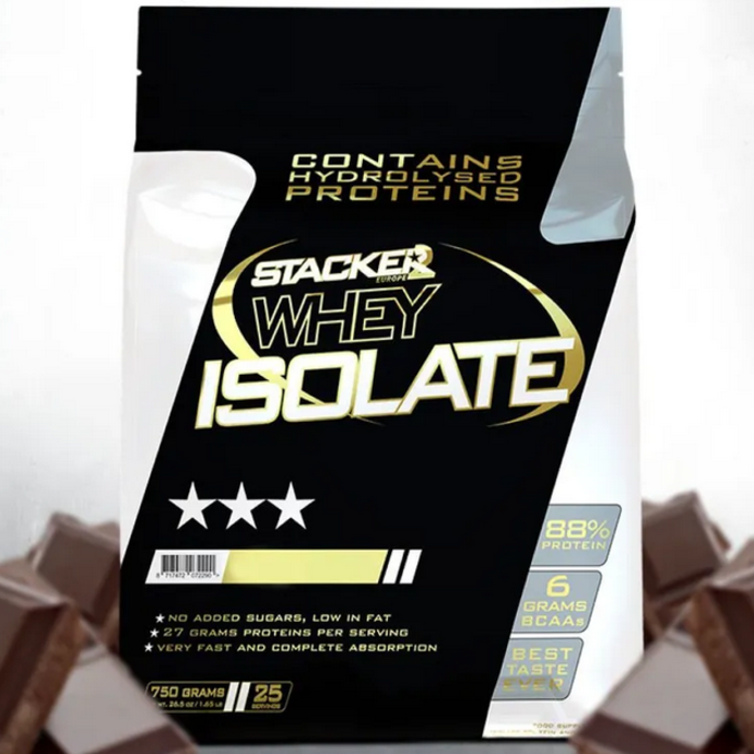Stacker2 Europe Whey Isolate პროტეინი 750 gr (შოკოლადი/chocolate)