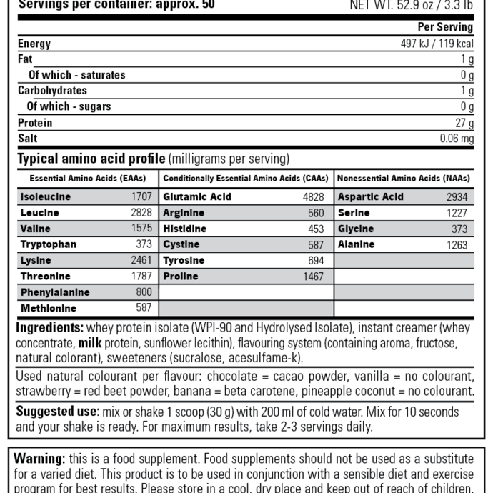 Stacker2 Europe Whey Isolate Protein 1500 gr (Cookies & Cream)
