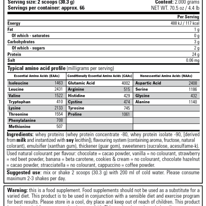 Stacker2 Europe 100% Whey Protein 454 gr (Vanilla)